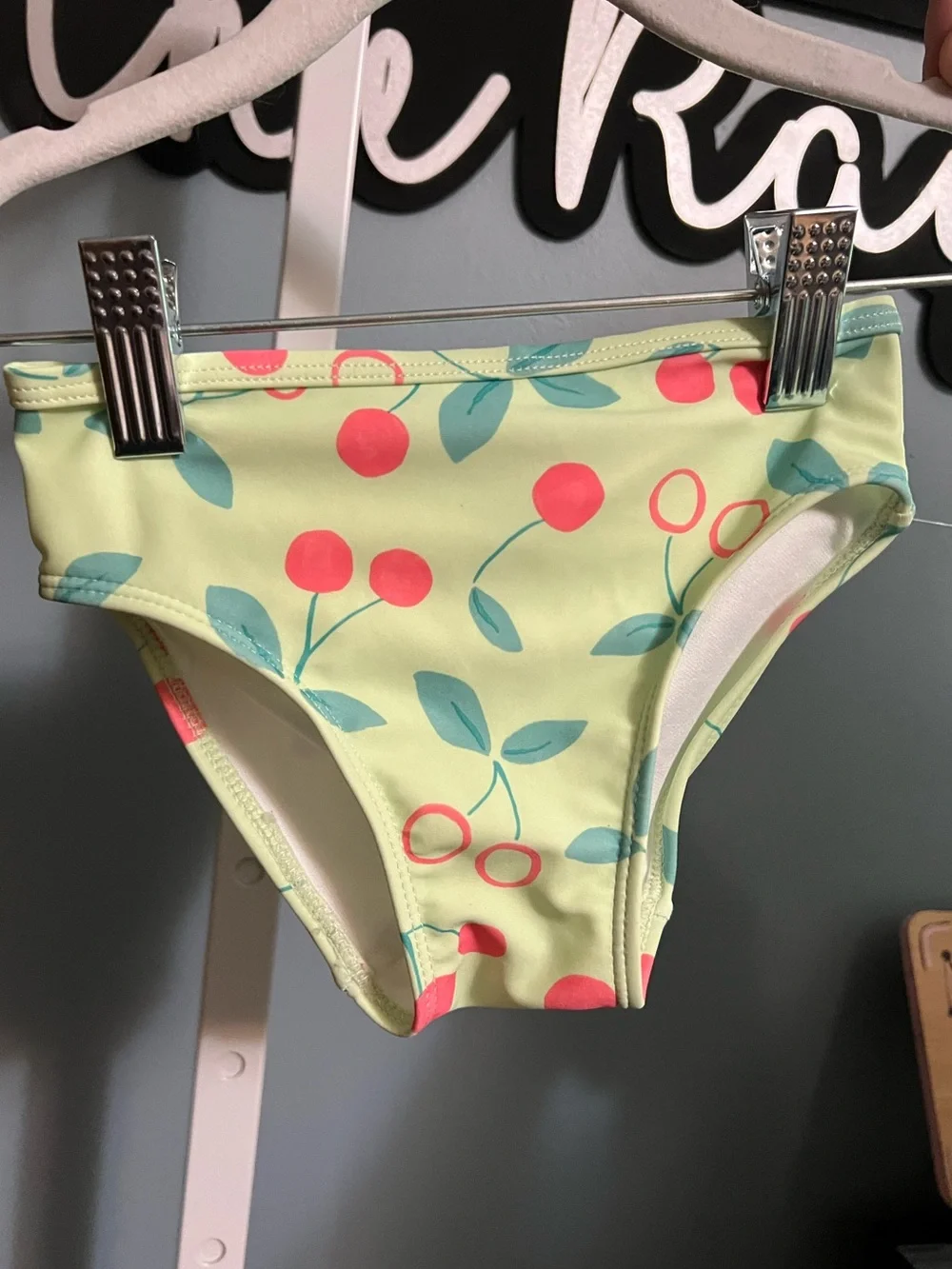 Carters Just One You Girls' Cherry Print Rash Guard  Shirt with Bikini Bottoms